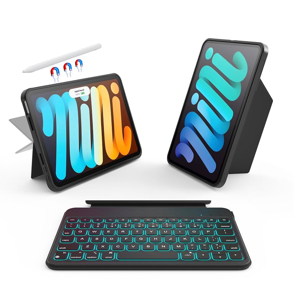 iPad mini第7世代　Keyboard Apple Pencil Pro Amazon.com: FUWANG Touchpad Keyboard Case for iPad mini 7